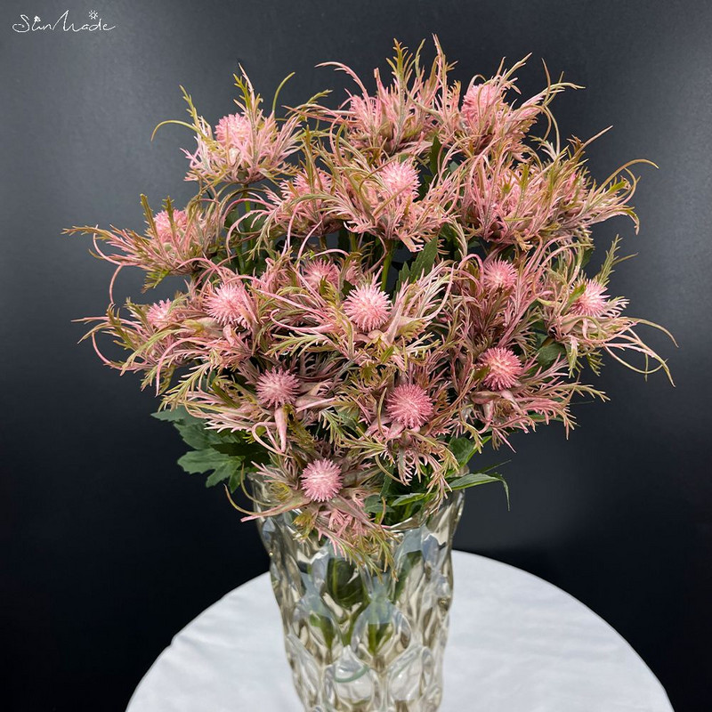 Sunmade Ins Spin Pătrunjel Ramă de flori din plastic Flori artificiale Decor de nuntă Fals Flores Fleur Artificielle Decor de toamnă