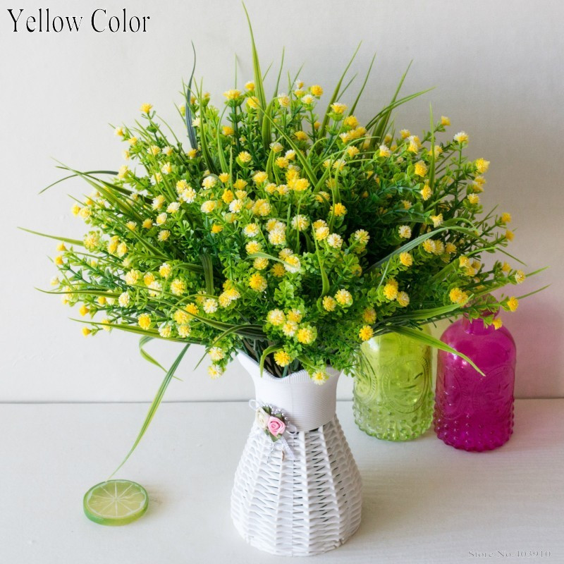 respirația bebelușilor flori artificiale plante de interior false din plastic flori gypsophila arbuști agățați în exterior decorarea nunții în aer liber