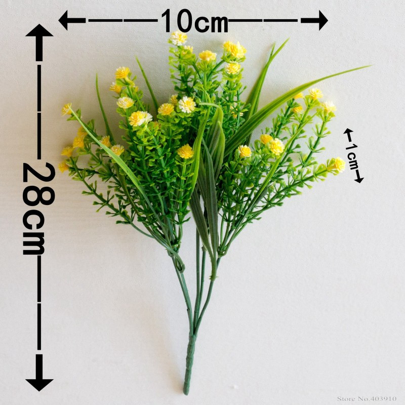 respirația bebelușilor flori artificiale plante de interior false din plastic flori gypsophila arbuști agățați în exterior decorarea nunții în aer liber