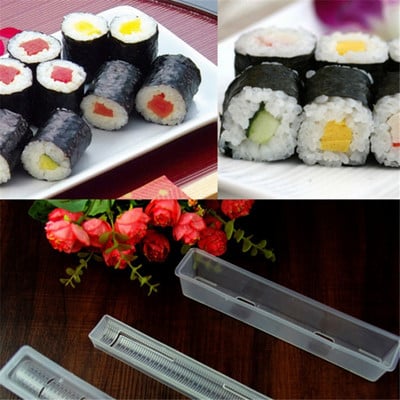 3 τεμ/ Σετ Χρήσιμο Ιαπωνικό ρολό Sushi Maker Rice Mold Kit Εργαλεία Κουζίνας Καλούπι ρυζιού Cozinha Bento Baking Sushi Maker