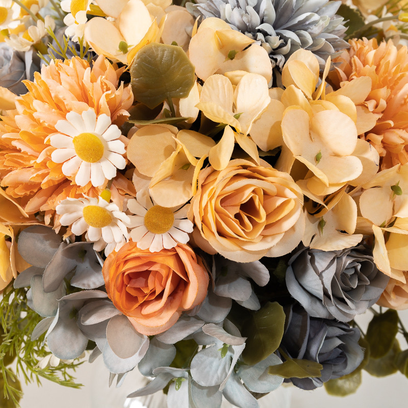 Trandafir de mătase decor flori artificiale buchet mireasă ținând flori nunta decorare petrecere cameră grădină de masă flori false