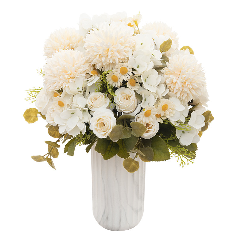 Trandafir de mătase decor flori artificiale buchet mireasă ținând flori nunta decorare petrecere cameră grădină de masă flori false