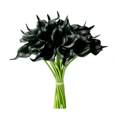 Crin albastru Flori artificiale Buchet de crini cu atingere reală Flori false artificiale pentru decorare pentru decorarea casei cu flori