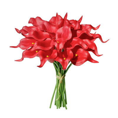 Crin albastru Flori artificiale Buchet de crini cu atingere reală Flori false artificiale pentru decorare pentru decorarea casei cu flori