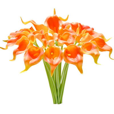 Crin albastru Flori artificiale Buchet de crini cu atingere reală Flori false artificiale pentru decorare pentru decorarea casei cu flori