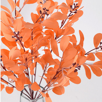 Τεχνητά λουλούδια ευκάλυπτου Φυτά Φύλλα Μακρύ Πλαστικό Πόλο Μεταξωτό Ψεύτικα Φυτά για Διακόσμηση Τοίχων Σπιτιού Γάμος Στήριγμα Σκοποβολής