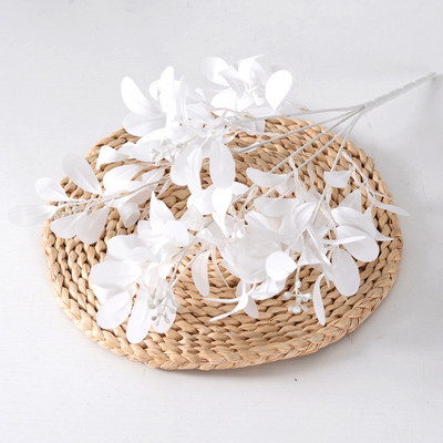 Kunstlikud eukalüpti lilled taimed lehed pikad plastist vardad siidist võltstaimed koduseinte kaunistamiseks pulmade pildistamiseks