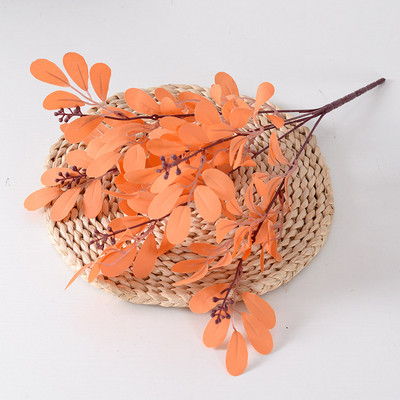 Kunstlikud eukalüpti lilled taimed lehed pikad plastist vardad siidist võltstaimed koduseinte kaunistamiseks pulmade pildistamiseks