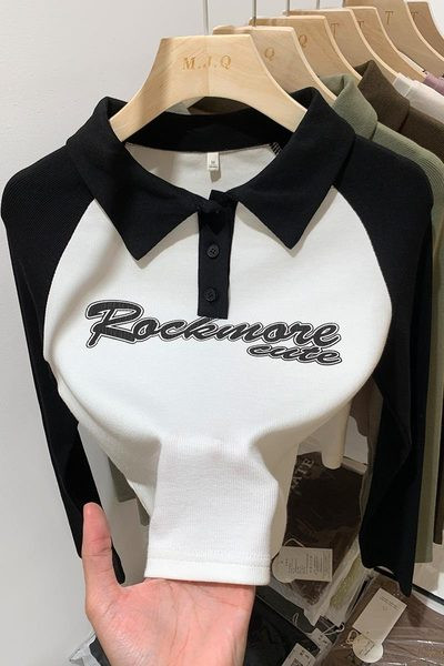 Naiste klassikalise krae ja nööbkinnitusega pluus