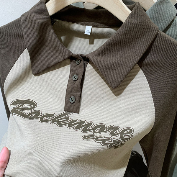 Naiste klassikalise krae ja nööbkinnitusega pluus