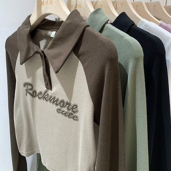 Naiste klassikalise krae ja nööbkinnitusega pluus