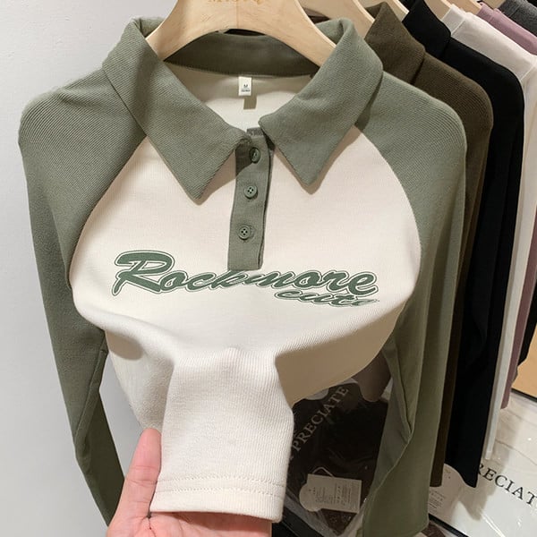 Naiste klassikalise krae ja nööbkinnitusega pluus