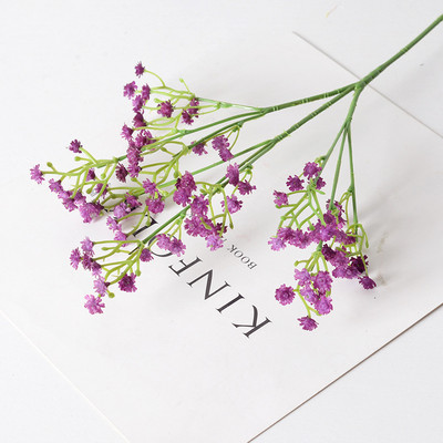 90Κεφαλα 52cm Babies Breath Τεχνητά Λουλούδια Πλαστική Gypsophila DIY Μπουκέτα λουλουδιών Σύνθεση για διακόσμηση σπιτιού γάμου