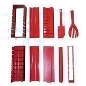 Καλούπια σούσι Καλούπια σούσι Press Sushi Making Kit Deluxe Edition With Complete Sushi Set 10 Pieces PP Sushi Maker Tool Complete