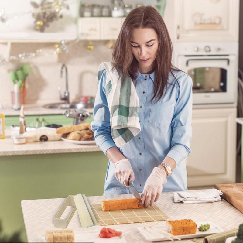 Καλούπια σούσι Καλούπια σούσι Press Sushi Making Kit Deluxe Edition With Complete Sushi Set 10 Pieces PP Sushi Maker Tool Complete