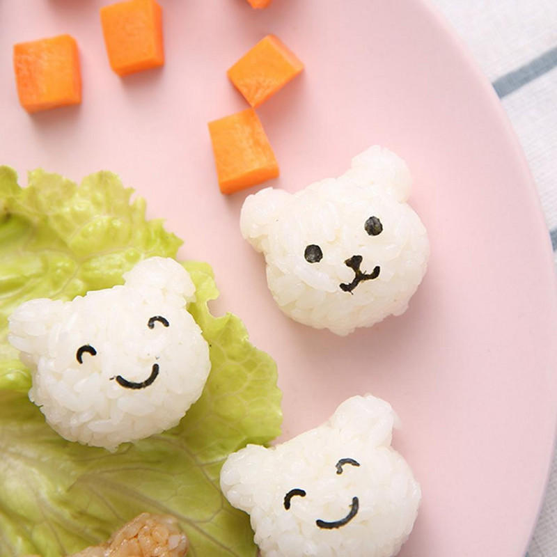 Musubi kalup Mini Onigiri kalup Žuti aparat za pripremu obroka Izdržljivi onigiri kalup za hranu
