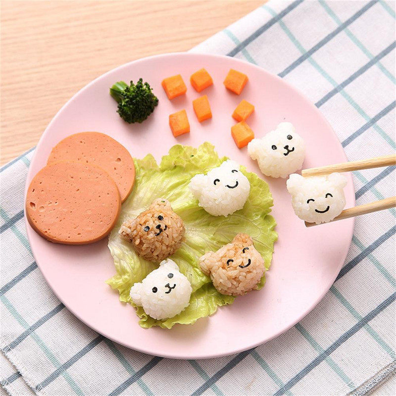 Musubi kalup Mini Onigiri kalup Žuti aparat za pripremu obroka Izdržljivi onigiri kalup za hranu