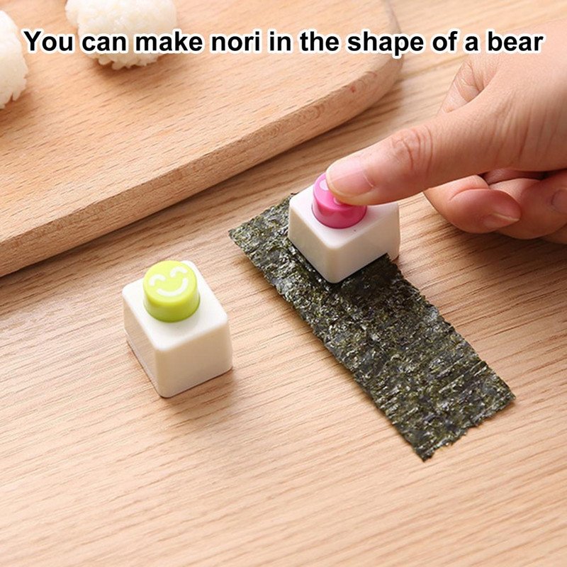 Musubi kalup Mini Onigiri kalup Žuti aparat za pripremu obroka Izdržljivi onigiri kalup za hranu