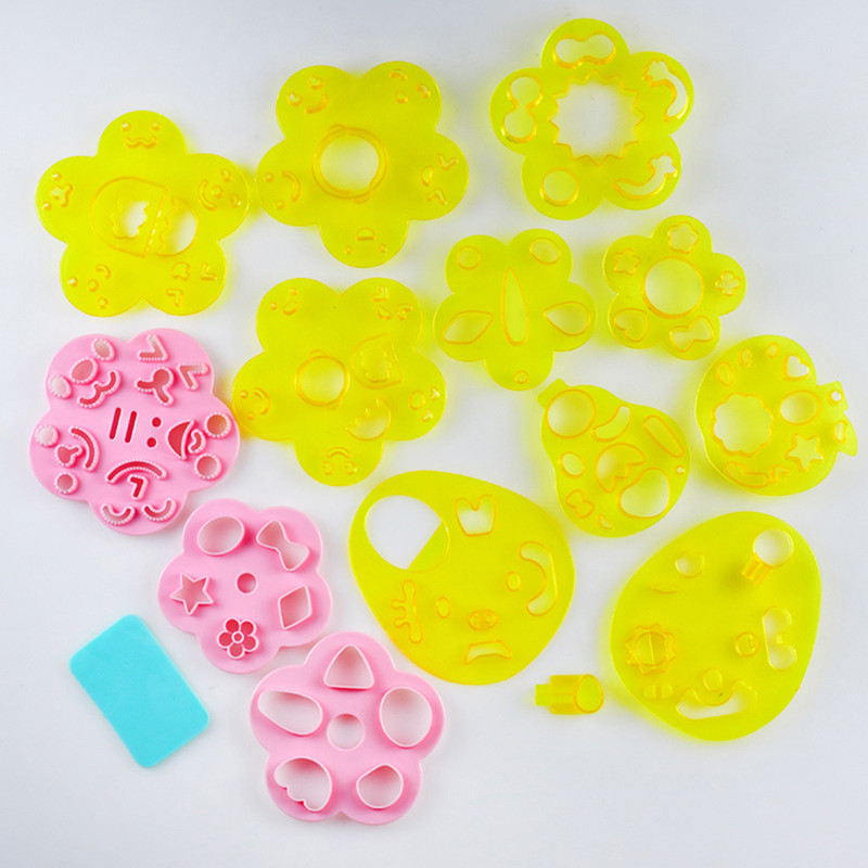 2/3/4 buc. Set de matrițe de expresie facială drăguț și practic, bile de orez, model de pachet de desene animate, pâine la abur, biscuiți, matriță de coacere