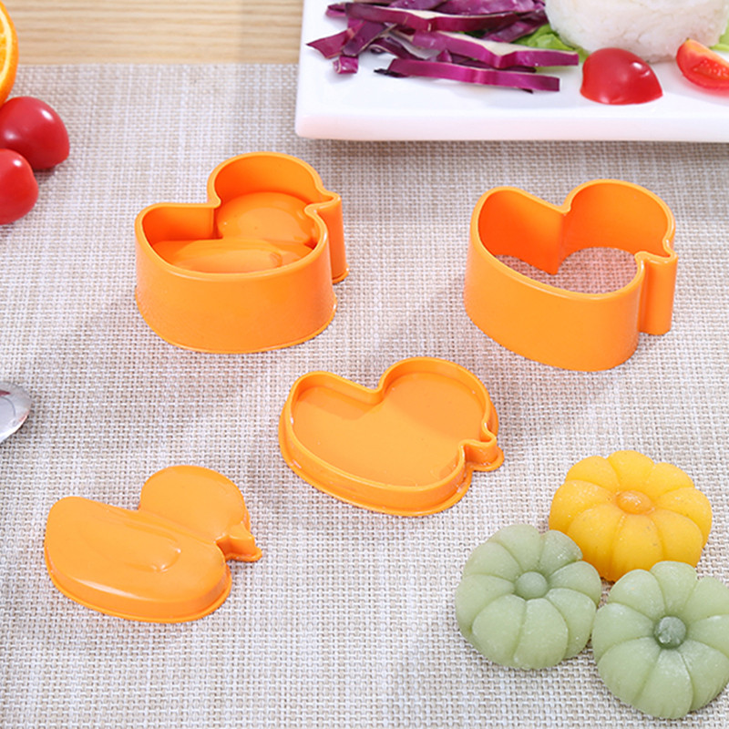 1 vnt Vaikiškas animacinis filmas Mielas anties ryžių rutulio forma „pasidaryk pats“ sušių formavimas mėnulio pyrago įrankis Virtuvės priedai Maisto gaminimo įtaisai