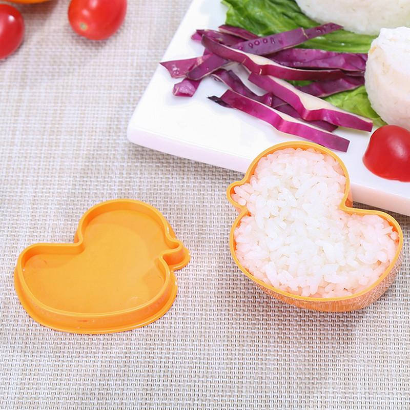 1 vnt Vaikiškas animacinis filmas Mielas anties ryžių rutulio forma „pasidaryk pats“ sušių formavimas mėnulio pyrago įrankis Virtuvės priedai Maisto gaminimo įtaisai