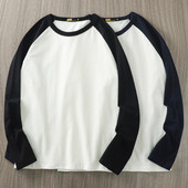 Bluză casual pentru bărbați, cu decolteu oval