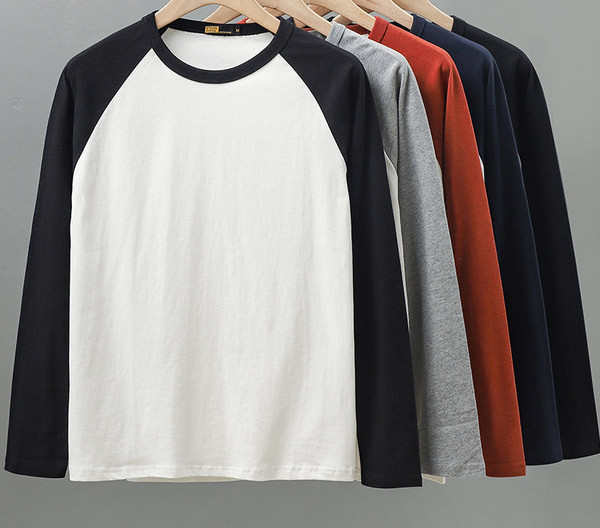 Bluză casual pentru bărbați, cu decolteu oval