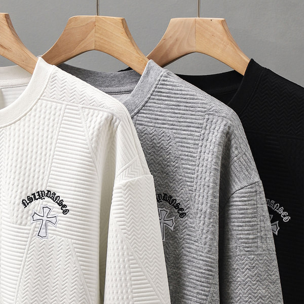 Bluză bărbătească - cu broderie și mâneci lungi