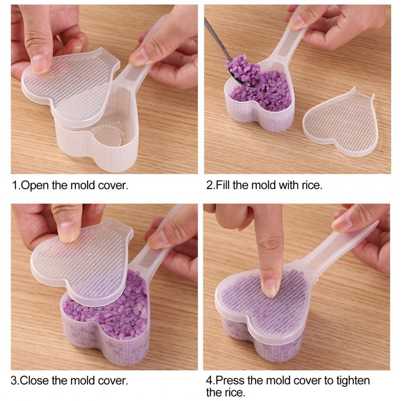 Πρακτικά καλούπια σούσι Υγιεινή και ασφαλής σχεδίαση πρέσας Εύκολη καθαριότητα Καλούπια ρυζόμπαλων DIY Καλούπια για μπάλα ρυζιού Αρχική