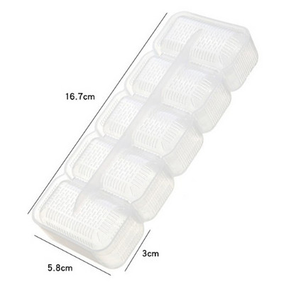 „Pasidaryk pats“ japoniškas sušis, kepimas, kepimas Japonija „Nigiri“ sušių formavimas, ryžių rutulys, 5 ritinėlių formavimo aparatas, nelipnus presas, „Bento“ įrankis, baltas, virtuvės įrankiai