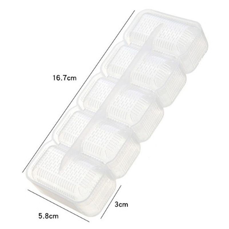 „Pasidaryk pats“ japoniškas sušis, kepimas, kepimas Japonija „Nigiri“ sušių formavimas, ryžių rutulys, 5 ritinėlių formavimo aparatas, nelipnus presas, „Bento“ įrankis, baltas, virtuvės įrankiai