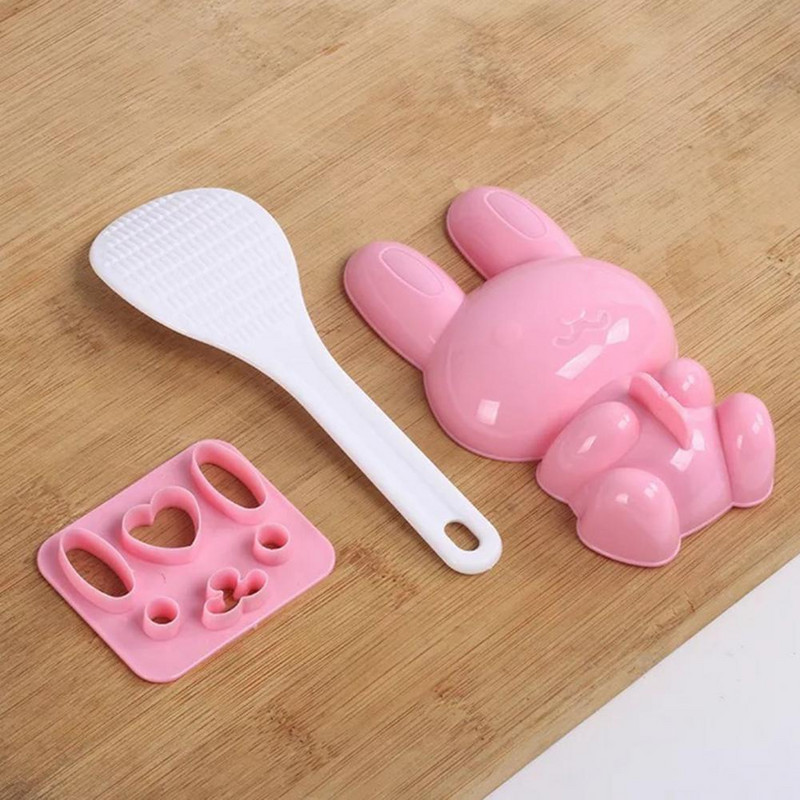 Декоративни Направи си сам анимационни форми за релефно щамповане на заек с ориз Бенто Декорация на сандвич Кухненски аксесоари