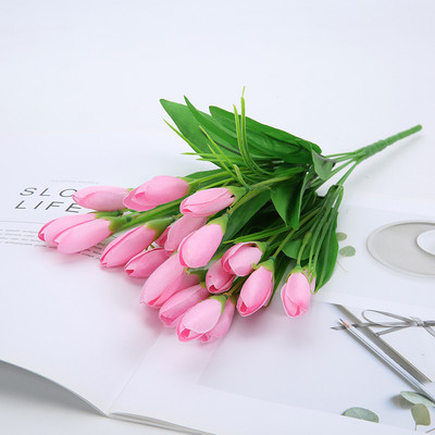 21 pead tulbi kunstlill siidist lavendel tulbid kimp võltslill pulmakaunistuseks Lilled koduaia sisekujundus