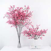 Gypsophila kunstlilled valge oks Kvaliteetsed imikud hingavad võltslilled pika kimp Kodu pulmakaunistus Sügis