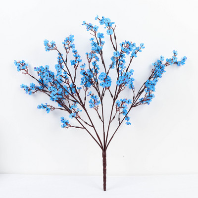 Gypsophila kunstlilled valge oks Kvaliteetsed imikud hingavad võltslilled pika kimp Kodu pulmakaunistus Sügis