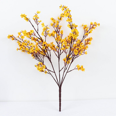 Gypsophila kunstlilled valge oks Kvaliteetsed imikud hingavad võltslilled pika kimp Kodu pulmakaunistus Sügis