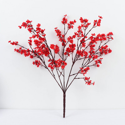 Gypsophila kunstlilled valge oks Kvaliteetsed imikud hingavad võltslilled pika kimp Kodu pulmakaunistus Sügis