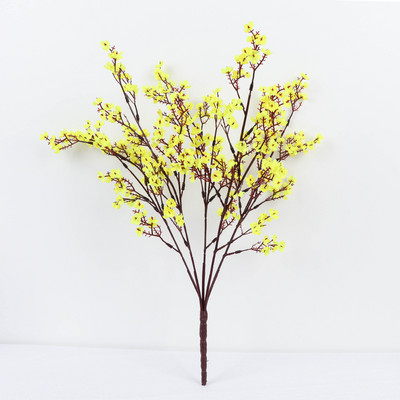 Gypsophila kunstlilled valge oks Kvaliteetsed imikud hingavad võltslilled pika kimp Kodu pulmakaunistus Sügis