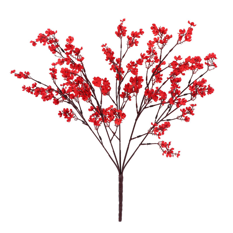 Gypsophila kunstlilled valge oks Kvaliteetsed imikud hingavad võltslilled pika kimp Kodu pulmakaunistus Sügis