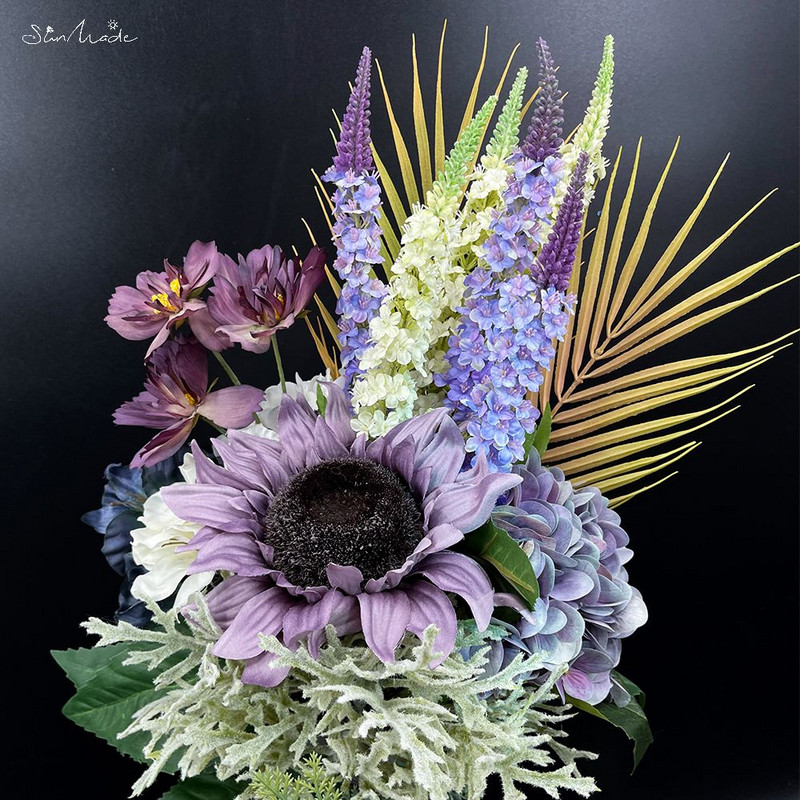 SunMade Ins Delicate Lavender Branch Silk Τεχνητά Λουλούδια Σπίτι Διακόσμηση Γάμου Ανθοσυνθέσεις Προμήθειες Flores Artificales