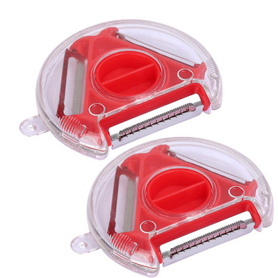 Magic Trio 3 în 1 Curățător de curățat din oțel inoxidabil Mașină de curățat alimente multifuncțional Răzătoare detașabilă Tocător de legume Accesorii de bucătărie