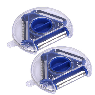 Magic Trio 3 în 1 Curățător de curățat din oțel inoxidabil Mașină de curățat alimente multifuncțional Răzătoare detașabilă Tocător de legume Accesorii de bucătărie