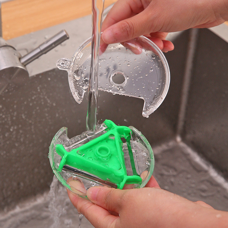 Magic Trio 3 în 1 Curățător de curățat din oțel inoxidabil Mașină de curățat alimente multifuncțional Răzătoare detașabilă Tocător de legume Accesorii de bucătărie