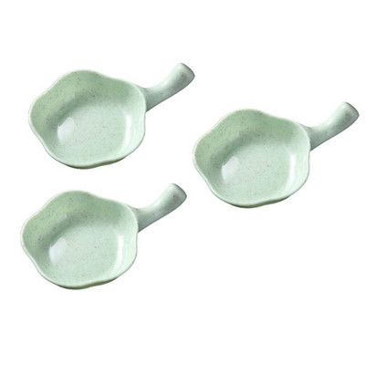 3 bucăți multifuncțional paie de grâu vas de condimente vas de scurgere vas pentru fătări sos farfurii cu oțet sos vase veselă accesorii de bucătărie