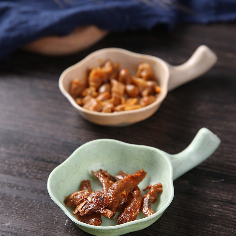 3 bucăți multifuncțional paie de grâu vas de condimente vas de scurgere vas pentru fătări sos farfurii cu oțet sos vase veselă accesorii de bucătărie