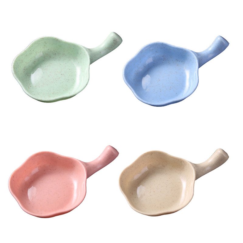 3 bucăți multifuncțional paie de grâu vas de condimente vas de scurgere vas pentru fătări sos farfurii cu oțet sos vase veselă accesorii de bucătărie