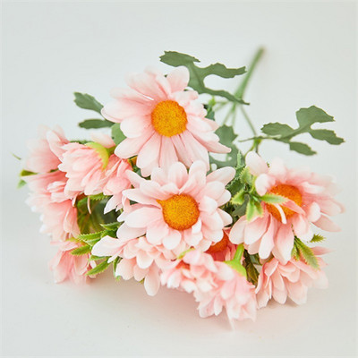 Kummelid 15 pead siidist kunstlill karikakra valge võltslilled tuba pulmaauto laua pidu Kingitused kaunistused isetehtud kimp