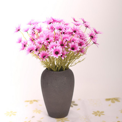 Kummelid 15 pead siidist kunstlill karikakra valge võltslilled tuba pulmaauto laua pidu Kingitused kaunistused isetehtud kimp