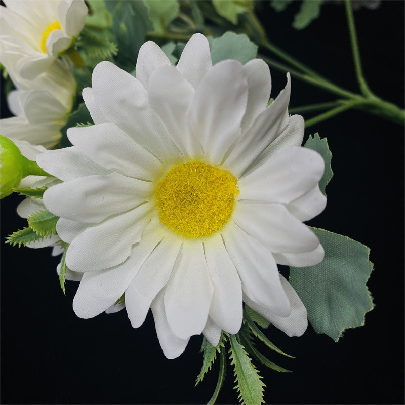 Kummelid 15 pead siidist kunstlill karikakra valge võltslilled tuba pulmaauto laua pidu Kingitused kaunistused isetehtud kimp