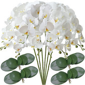 32 "flori artificiale de orhidee fluture false Phalaenopsis 5 buc plante tulpini de orhidee artificiale pentru decorarea casei de nunta